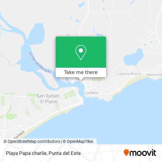 Mapa de Playa Papa charlie