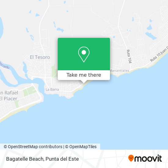 Bagatelle Beach map