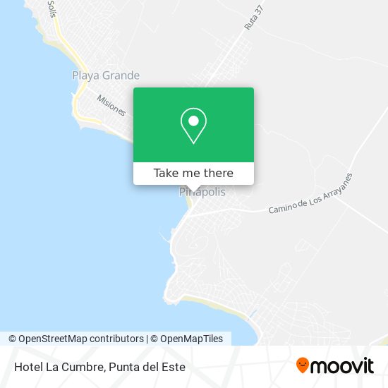 Mapa de Hotel La Cumbre