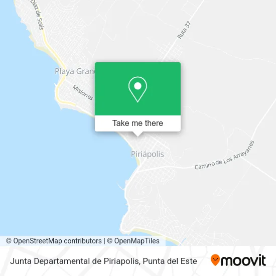 Junta Departamental de Piriapolis map
