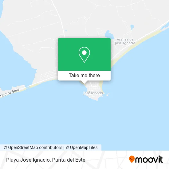 Playa Jose Ignacio map
