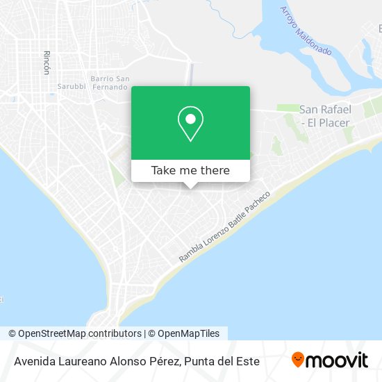Mapa de Avenida Laureano Alonso Pérez