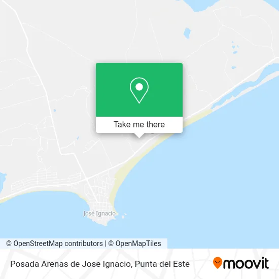 Posada Arenas de Jose Ignacio map