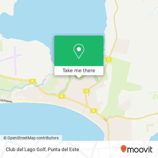 Club del Lago Golf map