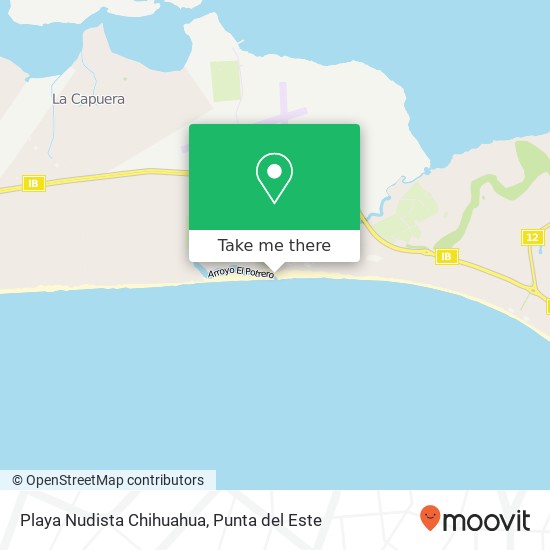 Mapa de Playa Nudista Chihuahua