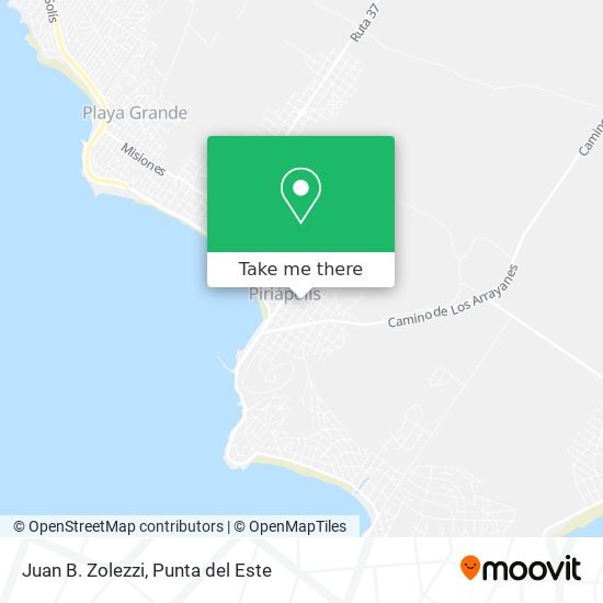 Mapa de Juan B. Zolezzi