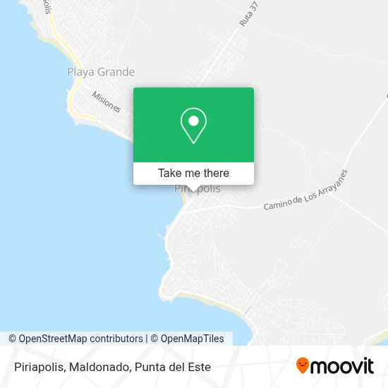 Piriapolis, Maldonado map