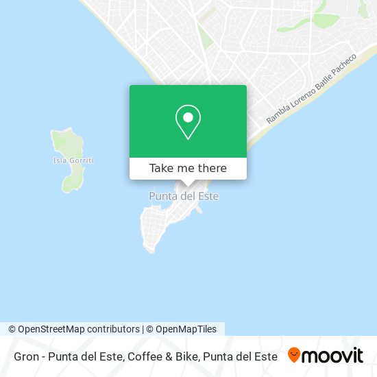 Mapa de Gron - Punta del Este, Coffee & Bike