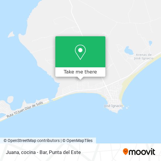 Juana, cocina - Bar map