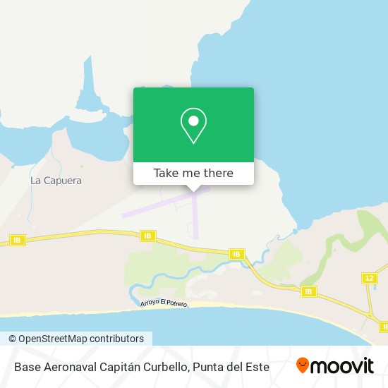 Mapa de Base Aeronaval Capitán Curbello