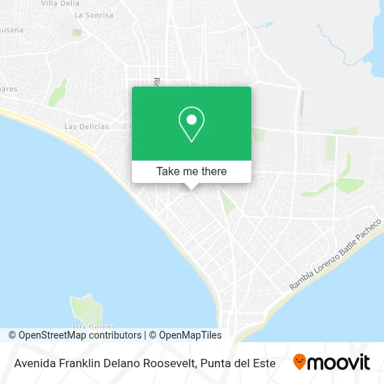 Avenida Franklin Delano Roosevelt map