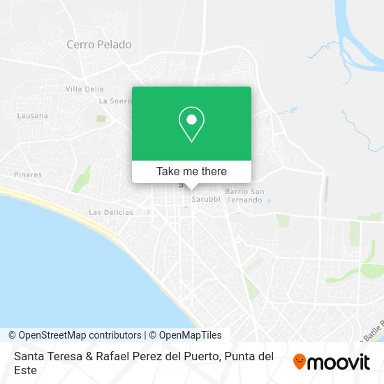 Santa Teresa & Rafael Perez del Puerto map