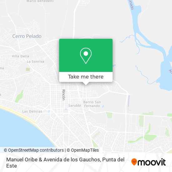Mapa de Manuel Oribe & Avenida de los Gauchos