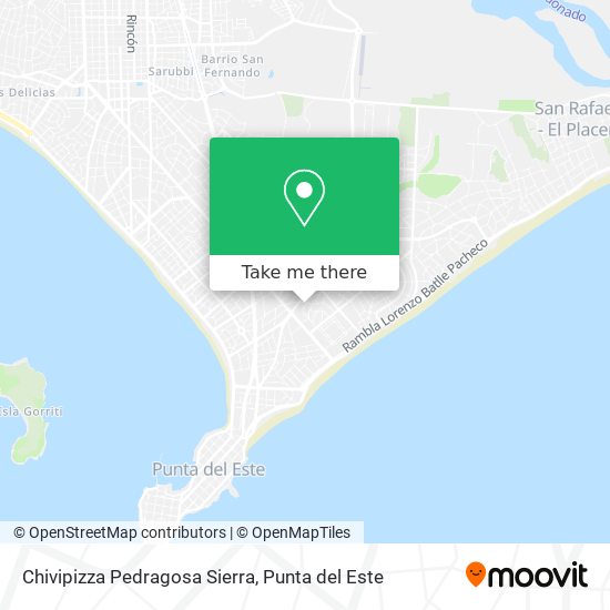 Chivipizza Pedragosa Sierra map