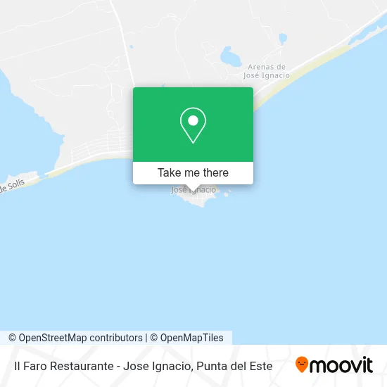 Il Faro Restaurante - Jose Ignacio map