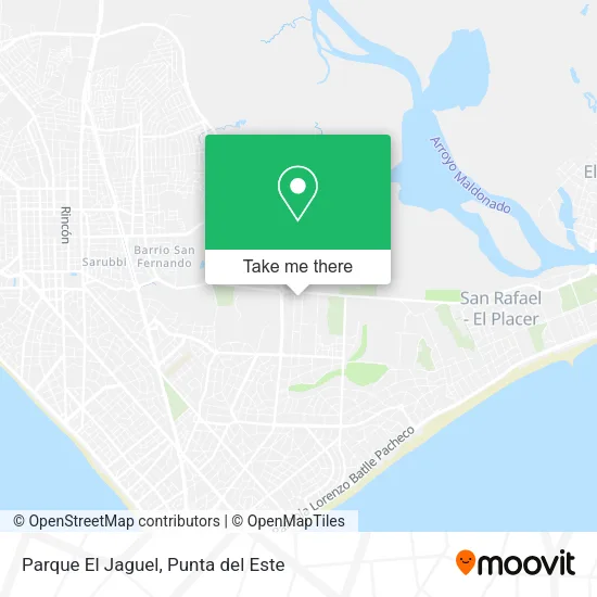 Parque El Jaguel map