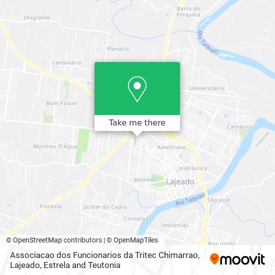 Mapa Associacao dos Funcionarios da Tritec Chimarrao