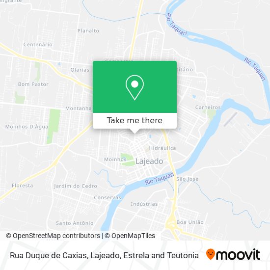 Mapa Rua Duque de Caxias