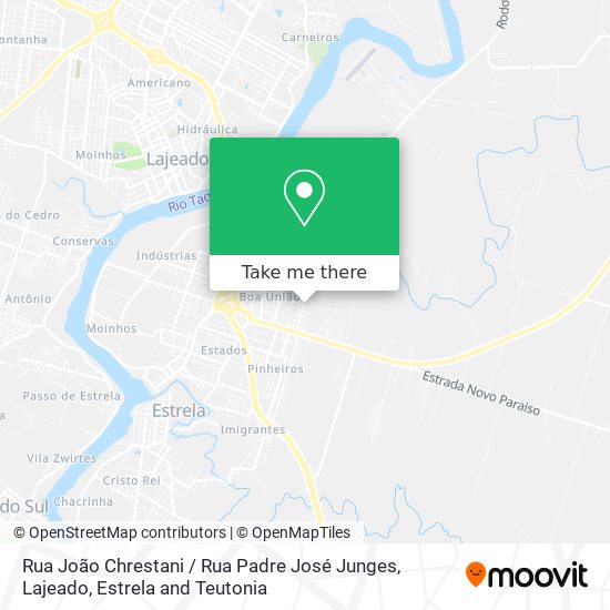 Rua João Chrestani / Rua Padre José Junges map
