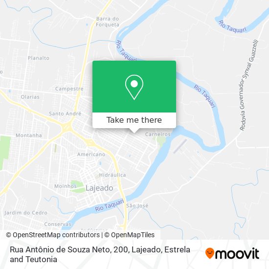 Mapa Rua Antônio de Souza Neto, 200