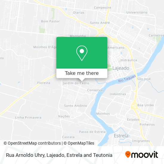 Rua Arnoldo Uhry map