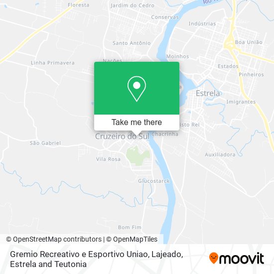 Gremio Recreativo e Esportivo Uniao map