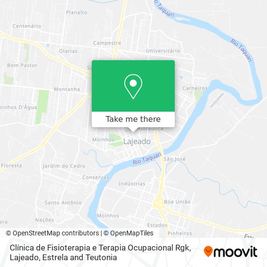 Clínica de Fisioterapia e Terapia Ocupacional Rgk map