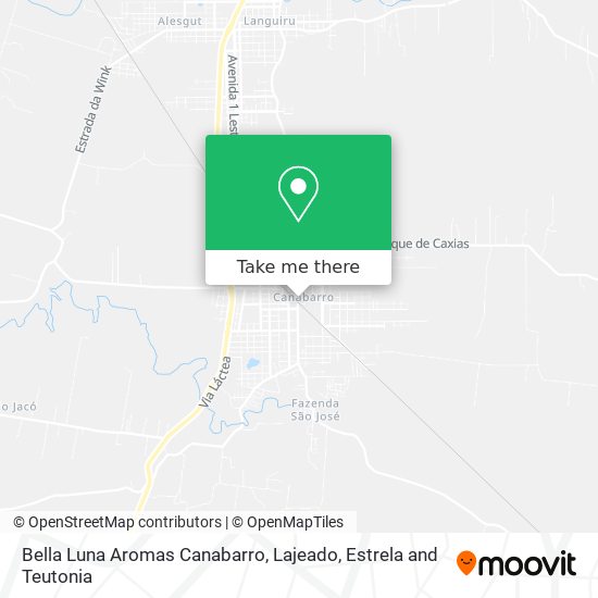 Bella Luna Aromas Canabarro map