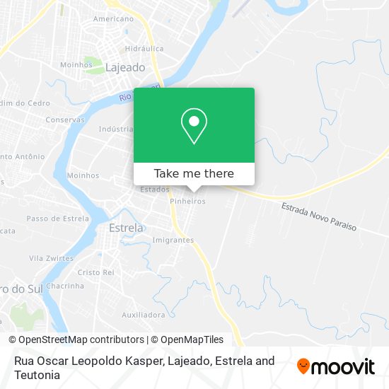 Mapa Rua Oscar Leopoldo Kasper