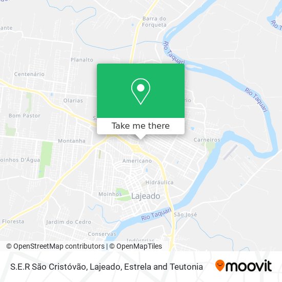 S.E.R São Cristóvão map