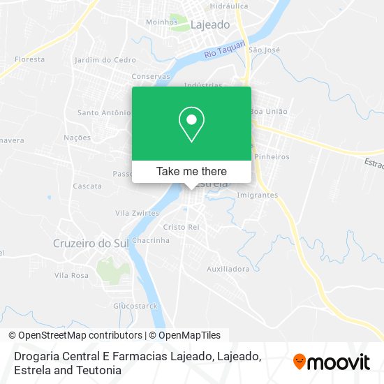 Drogaria Central E Farmacias Lajeado map