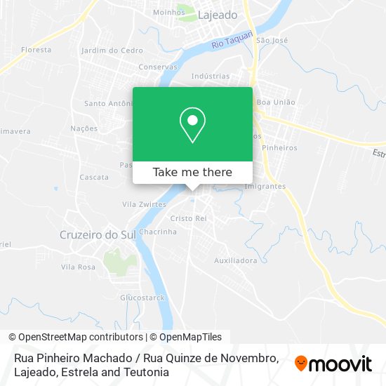 Rua Pinheiro Machado / Rua Quinze de Novembro map