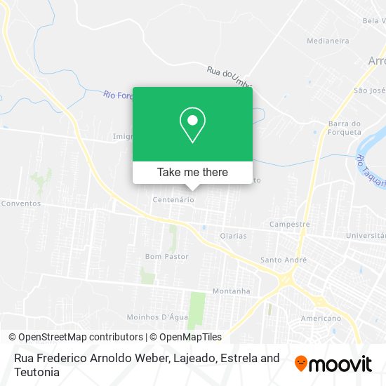 Rua Frederico Arnoldo Weber map