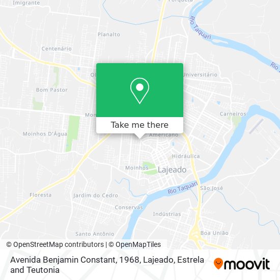 Avenida Benjamin Constant, 1968 map
