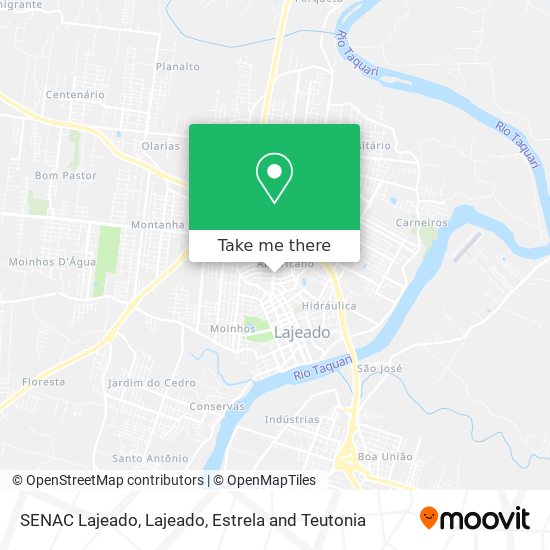 SENAC Lajeado map