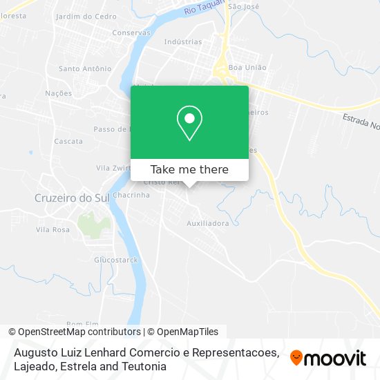 Augusto Luiz Lenhard Comercio e Representacoes map