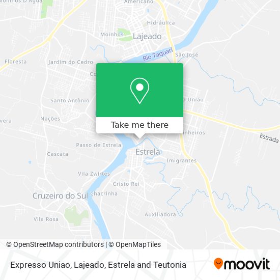 Expresso Uniao map