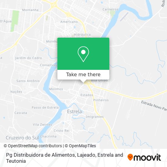 Pg Distribuidora de Alimentos map