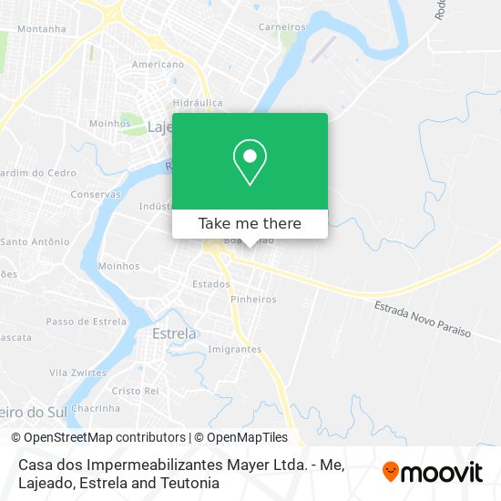 Mapa Casa dos Impermeabilizantes Mayer Ltda. - Me