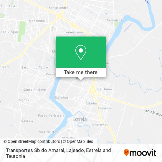 Transportes Sb do Amaral map