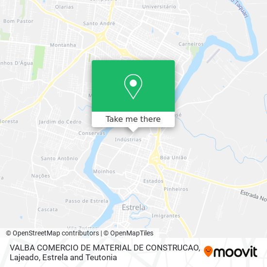 VALBA COMERCIO DE MATERIAL DE CONSTRUCAO map