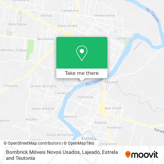 Mapa Bombrick Móveis Novos Usados