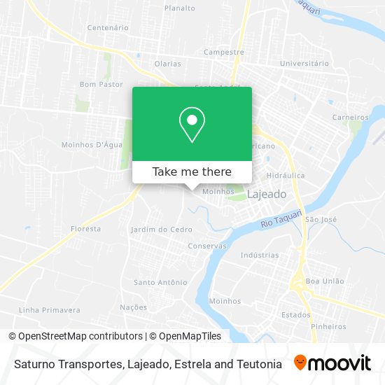 Saturno Transportes map
