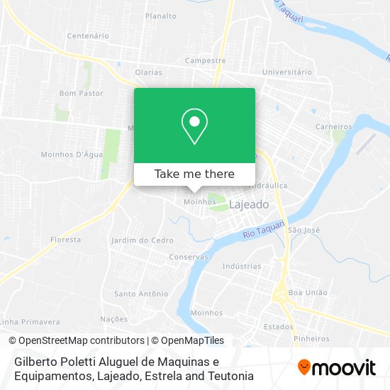 Gilberto Poletti Aluguel de Maquinas e Equipamentos map