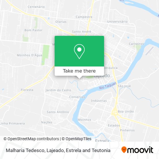 Malharia Tedesco map