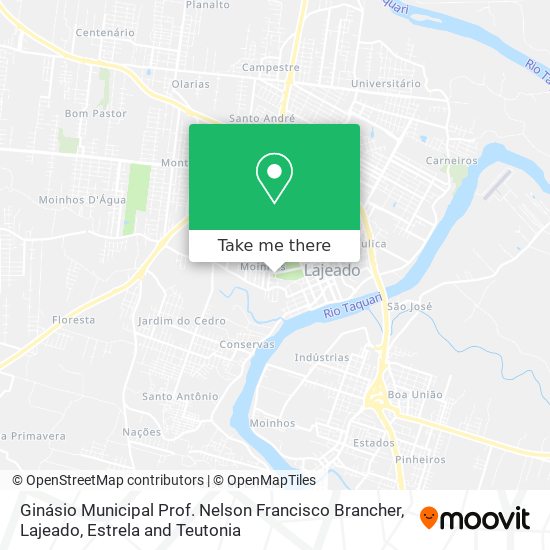 Ginásio Municipal Prof. Nelson Francisco Brancher map