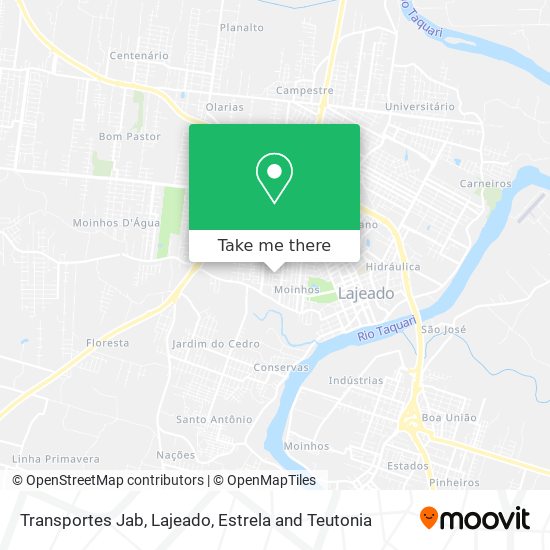 Transportes Jab map