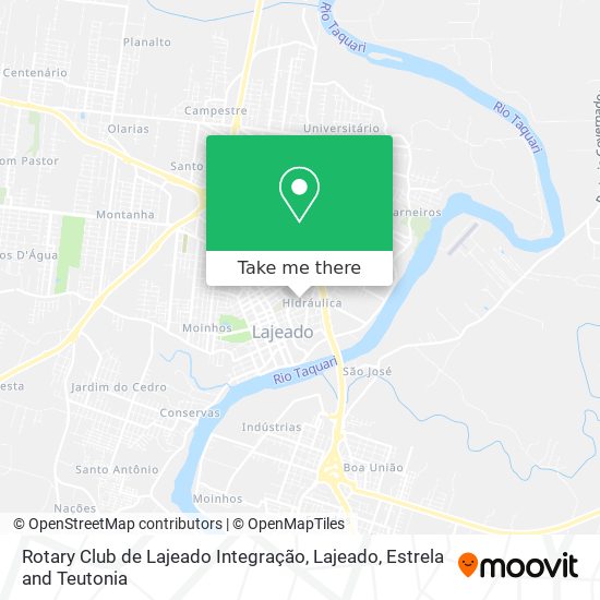 Rotary Club de Lajeado Integração map