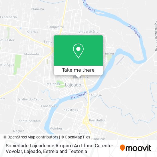 Sociedade Lajeadense Amparo Ao Idoso Carente-Vovolar map