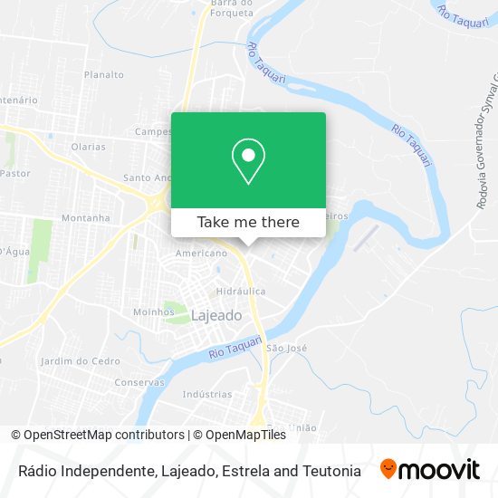 Rádio Independente map